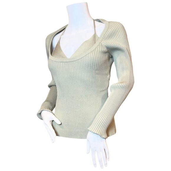 #T98 Jonathan Simkhai Marsh JAYLINE BRALETTE PULLOVER SZ L $395 - Picture 9 of 16